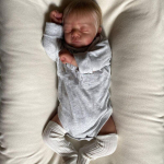 BZDOLL 3D dažų oda, 47 cm, mink&scaron;tas silikoninis, atgimęs berniukas, lėlės žaislas mergaitei, 19 colių audinio kėbulas, skirtas miegoti Art Bebe rankų darbo 48cm 3D-paint Skin Doll