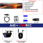E-ACE 12 colių jutiklinis ekranas automobilio prietaisų skydelio kamera 2K Dash galinio vaizdo veidrodinis DVR įra&scaron;ymo įrenginys, dvigubas objektyvas GPS 1080P galinė kamera No TF Card