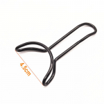 Dental Orthodontic T shape Retractor Mouth Gag Opener Teeth Retractor Black Coated Double Ends Dentist Tooth Whitening Tool 1 piece Small 4.5cm