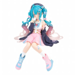 14 CM virtualus dievukas dainininkė Hatsune Miku anime figūrėlė dvimatė gražios mergaitės veiksmo figūrėlės Kawaii makaronų kam&scaron;telis modelio žaislas rožinė