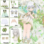 Nahida Cosplay Anime Impact Mažoji Lordė Kusanali Nahida Cosplay Kostiumas Vienodos Suknelės Apsiaustas Perukas Helovinas L-costume and wig