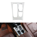 Automobilio interjeras Centrinės valdymo pavaros perjungimo skydelio rėmo dangtelio lipduko apdaila, skirta BMW X5 E70 X6 E71 2008 2009 2010 2011 2012 m. sidabras