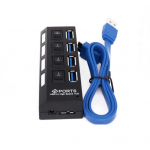 Patvari prijungimo stotis, kurią lengva ne&scaron;tis, kompakti&scaron;kas &bdquo;Plug and Play&ldquo;. juoda