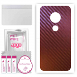 apgo skin sticker film foil vinyl for the BACK compatible with Motorola Moto E5 Play Go, scratch-resistant, easy to install - Carbon Chameleon CAKA5