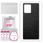 apgo Protective Skin Sticker for the back compatible with Xiaomi Redmi Note 12 Yibo, Wrap Film, Foil, Vinyl - Pattern Black Honeycomb