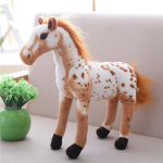 30 cm imitaciniai arklio pliu&scaron;iniai žaislai Mieli įdaryti gyvūnai Zebra lėlė Mink&scaron;ta tikrovi&scaron;ka arklio žaislas Vaikų gimtadienio dovana 30cm