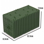 MOC karinių konteinerių statybiniai blokai, dėžės žaislai berniukams, Antrojo pasaulinio karo karo bazės techninės plytos Creative DIY Juguete Bloques Brinquedos