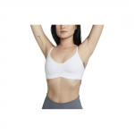 Nike Dri-FIT Alate Minimalistinis žemo intensyvumo palaikymo sportinis liemenukas Moteri&scaron;ki apatiniai Baltas DM0527-100 M