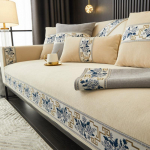 Keturių sezonų universalus naujas kini&scaron;kas &scaron;enilinis sofos pagalvėlė, mink&scaron;ta neslystanti auk&scaron;čiausios klasės sofos užvalkalas porankis, atlo&scaron;o rank&scaron;luosčių užvalkalas 110*240CM