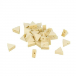 Perles en bois - ARTEMIO - Triangle 11x9,7x4,9mm - Marron - Bijoux personnalis&eacute;s - D&eacute;coration cr&eacute;ative