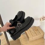 Japoni&scaron;ki odiniai batai Kulniukai Atsparūs vandeniui Platforma Mary Janes Retro Briti&scaron;ki 2024 Kulniukai Lakuotos odos bateliai Moteri&scaron;ki Lolita batai 35