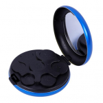 Monetų organizatorius su 7 skyreliais, didelės talpos, įmontuotu veidrodėliu, kompakti&scaron;ko dizaino, ne&scaron;iojamas kelioninis jenų monetų organizatorius-dozatorius sidabras