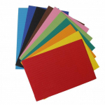 Carton ondul&eacute; - Loisirs cr&eacute;atifs - Enfant - 10 couleurs - Feuille 30x20cm