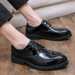 Vyri&scaron;ki oficialūs batai oksfordai Italijos oda Zapatos Hombre Juodi Vyri&scaron;ki kostiumo batai &Scaron;ventiniai Formalūs batai Vyrai Sapatos Social Masculino 10 juoda