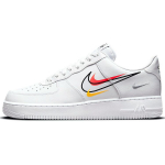 Nike Air Force 1 Low Multi-Swoosh Vyri&scaron;ki sportbačiai Balti Team-Orange University-Gold DM9096-100 40.5