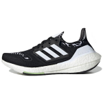 Adidas UltraBoost 22 Juodi Balti &Scaron;iek tiek Žali Moteri&scaron;ki Bėgimo Bateliai Core-Black Cloud-White GX8019 36