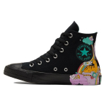 Converse Chuck Taylor All Star Auk&scaron;takulniai Drobės Sportbačiai Unisex Sportbačiai Juodi Rožiniai 171271C 36