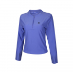 NikeCourt Advantage moteri&scaron;kas teniso topas su pusiniu užtrauktuku ir Dri-FIT technologija, violetinis FZ6738-570 S