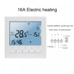 Wifi termostatas LCD grindų &scaron;ildymo valdiklis AC220V elektrinio dujinio katilo temperatūros reguliatorius
