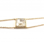 Les Tr&eacute;sors De Lily [K7354] - Bracelet Plaqu&eacute; or 'Sissi' blanc auksas
