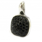 Les Tr&eacute;sors De Lily [L6685] - Pendentif Argent 'Sissi' noir