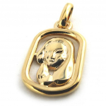 Altesse [N1839] - Pendentif plaqu&eacute; or 'Lion'