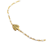 Les Tr&eacute;sors De Lily [R0236] - Bracelet cr&eacute;ateur Acier 'Arbre de Vie' blanc dor&eacute; - 10x8 mm balta