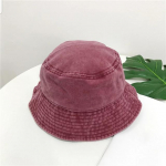 Apsauga nuo saulės Žvejo skrybėlės Unisex Bob Caps Hip Hop Bucket Hat Vyrai Moteri&scaron;ki Panamos kepurė lauko Kelioninė paplūdimio kepurė vyno raudonos spalvos