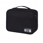 Elektronikos organizatorius Kelioninis krep&scaron;ys kabelių priedams Sandėliavimo krep&scaron;ys Laisva atskira vieta juoda