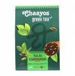 Žalioji arbata su Tulsi ir Kardamonu (100 g), Tulsi kardamono žalioji arbata, Chaayos