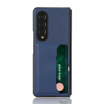 Apsauginis nuo kritimo matinis odinis dėklas, skirtas Samsung Galaxy Z Fold4 5g sulankstomas 4 sulankstomas 3 sulankstomas 2 sulankstomas 2 3 nuo dulkių apsaugotas kortelės lizdas for Samsung Z Fold 4 juoda