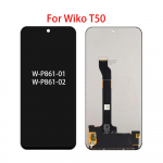 LCD ekranas Wiko T50 LCD ekranas jutiklinis ekranas skaitmenizatorius pilnas mazgas pakeitimas juoda