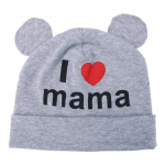 Skrybėlė berniukams mergaitėms medvilninė kepurė i love mama kepuraitė raudona