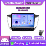 10 colių, skirtas Hyundai IX25 2015&ndash;2019 m. su mygtuku rankenėle, automobilinis radijas Multimedija Carplay 2D stereofoninis garsas Android vaizdo įra&scaron;as 2+32 GB