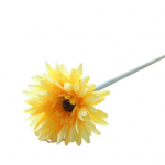 1vnt Gražus dirbtinis netikras &scaron;ilkas Gerbera Daisy Gėlių namų vestuvių vakarėlio dekoras geltona