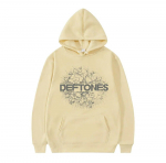Madingas Punk Metal Rock Grupės Deftones Gobtuvas Gėlių Sprogo Spaudinys Palaidinė Unisex Moterims Vintažinis Laisvalaikio Puloveris Streetwear Poroms 2XL