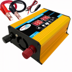 Naujausias automobilio keitiklis nuo 12 V iki 220 V galios keitiklis grynos sinusinės bangos LED ekranas, dvigubas USB automobilinis keitiklis, universalus lizdas 12V to 220V