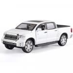 1/32 mastelio Toyota Tundra pikapų sunkvežimių dyzelinių automobilių modelių žaislas, cinko lydinio žaislas su garsu ir &scaron;viesa, atsitraukimas, gimtadienio dovanos vaikams 1/32-Size:16*6.5*5.3cm balta