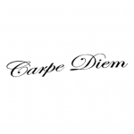 Carpe Diem Letters Vehicle Front Design Automobilių lipdukų priekinio stiklo lipdukai Decor 30x6.5cm juoda