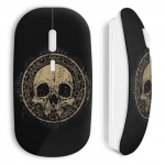 Souris sans Fil T&ecirc;te de mort Black