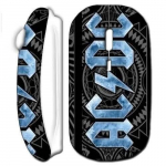 Souris sans fil logo bleu acdc blanc