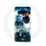 Coque pour Samsung Galaxy S10 edge Formule 1 Valtteri Bottas Pilote de F1 Noir