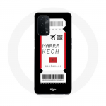 Coque pour Oppo A74 Billet d'avion Marrakech Maroc