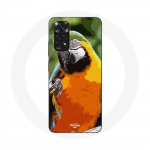 Coque pour Xiaomi Redmi Note 11S Aras Perroquet Orange vert