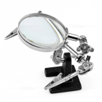 Pagalbinis spaustuko didintuvas 60 mm su spaustukais lituokliu instrumentų plok&scaron;tės remontas litavimas 1083 with lens