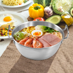Kimchi sriubos puodai Makaronai Kūdikių pusryčių ruo&scaron;imas Salotų dubuo Ramen for 10.5CM argent