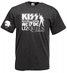 Kiss Queen Rolling Stone Ac Dc U2 Music Custom Unisex mar&scaron;kinėliai S