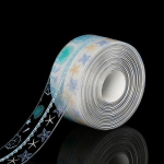 Spausdinti skaidrus lipnus vandeniui atsparus sienų lipdukas, skirtas vonios kambario virtuvės kriauklės vonios sandarinimo juostai 3.2*3.8cm