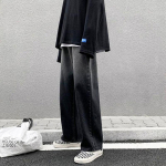 &bdquo;Gradient Jeans Boys Autumn Trend Ins&ldquo; kini&scaron;ka versija, laisvos plačios laisvalaikio tiesios ilgos kelnės, vyri&scaron;kos ir moteri&scaron;kos XXXL