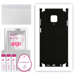 apgo Protective Skin Sticker for the back+sides compatible with Xiaomi Redmi Note 9S, Full Wrap Film, Foil, Vinyl - Pattern Matrix